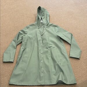 Stutterheim Sage Hooded Raincoat